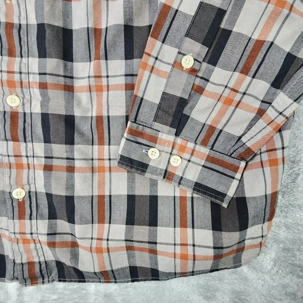 Patagonia Shirt Men Medium Plaid Organic Cotton Long Sleeve Casual Preppy Office